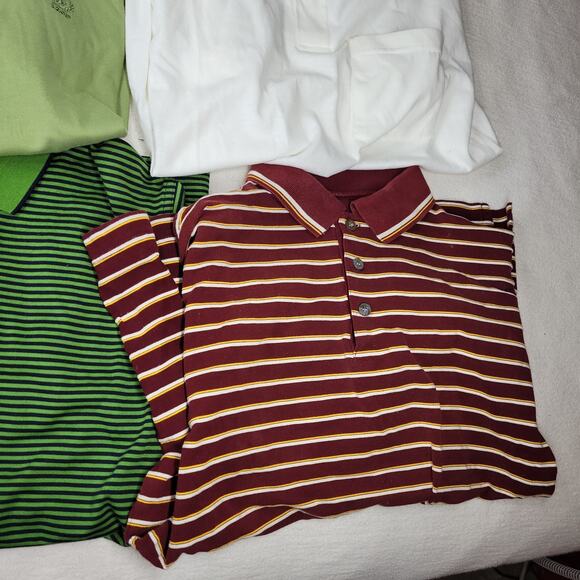 Lot of Polo Shirts Mens Sz Medium Y2k Grunge Izod Cutter Buck Preppy Outer Banks - Picture 6 of 16